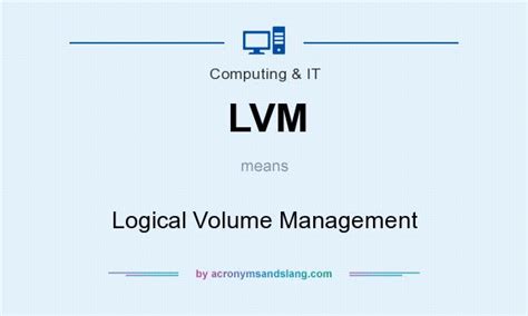 what does lvm mean in text|LVM Meaning .